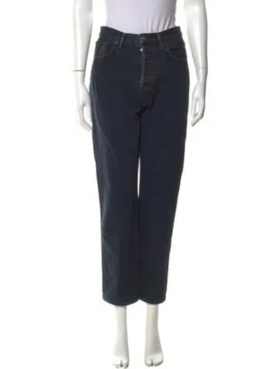 Pre-owned Acne Studios Straight Leg Pants In Blue