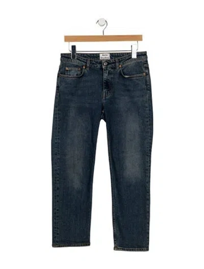 Pre-owned Acne Studios Straight Leg Pants In Blue