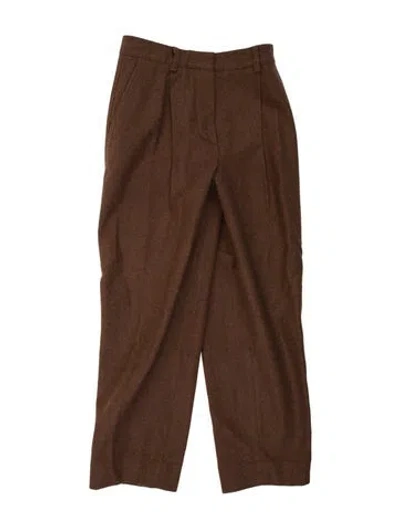 Pre-owned Acne Studios Straight Leg Pants In Brown