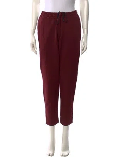Pre-owned Acne Studios Straight Leg Pants In Burgundy