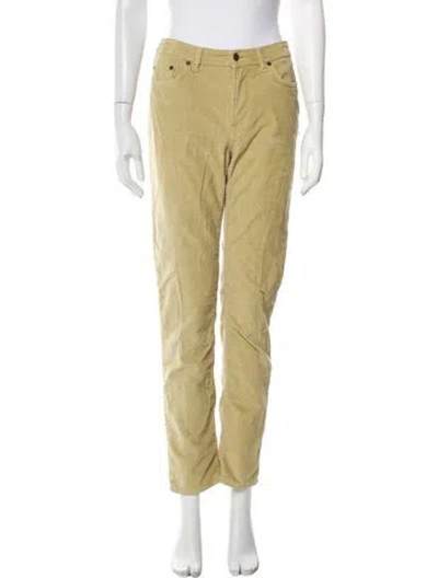 Pre-owned Acne Studios Straight Leg Pants In Gold