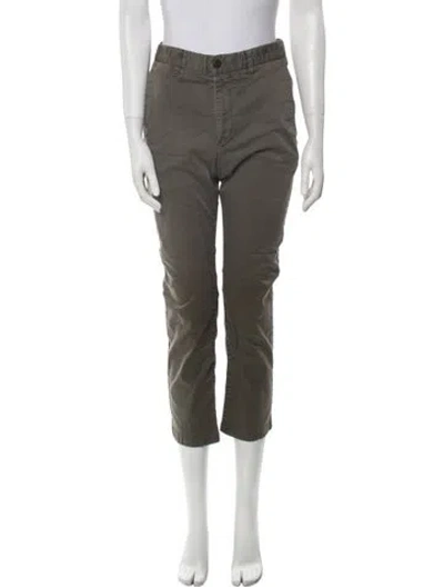 Pre-owned Acne Studios Straight Leg Pants In Green