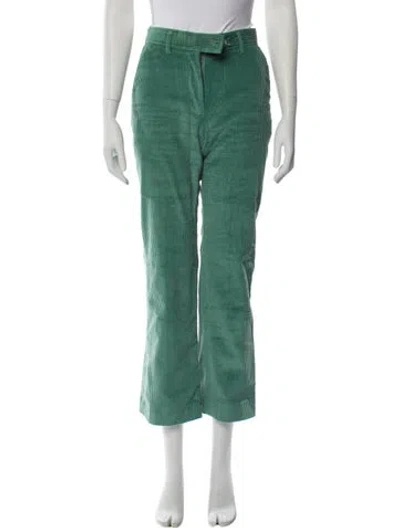 Pre-owned Acne Studios Straight Leg Pants In Green