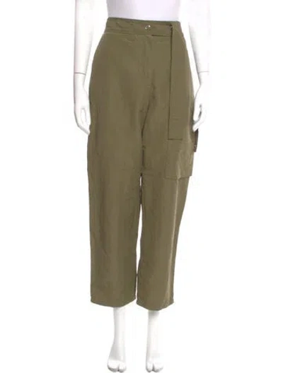 Pre-owned Acne Studios Straight Leg Pants In Green