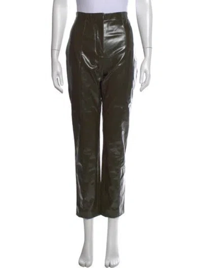 Pre-owned Acne Studios Straight Leg Pants In Green