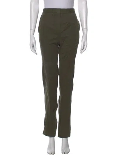Pre-owned Acne Studios Straight Leg Pants In Green