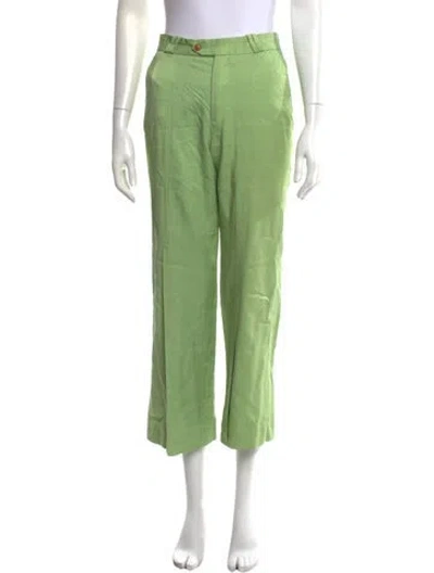 Pre-owned Acne Studios Straight Leg Pants In Green