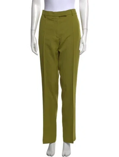 Pre-owned Acne Studios Straight Leg Pants In Green