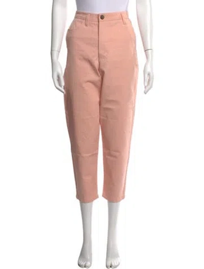 Pre-owned Acne Studios Straight Leg Pants In Pink