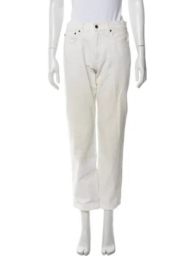 Pre-owned Acne Studios Straight Leg Pants In White