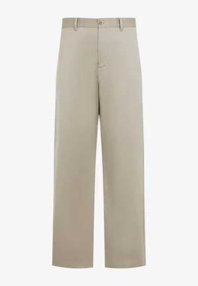 Acne Studios Straight-leg Chino Pants In Beige