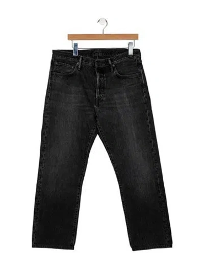 Pre-owned Acne Studios Straight-leg Jeans In Black