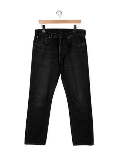 Pre-owned Acne Studios Straight-leg Jeans In Black