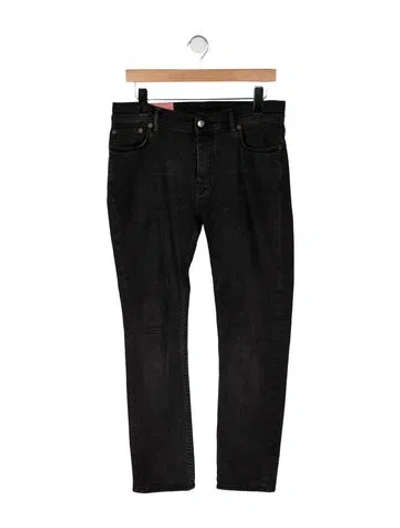 Pre-owned Acne Studios Straight-leg Jeans In Black