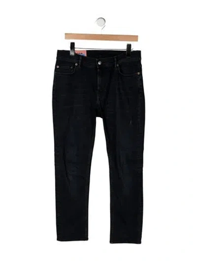 Pre-owned Acne Studios Straight-leg Jeans In Black