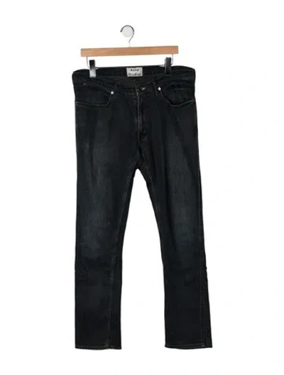 Pre-owned Acne Studios Straight-leg Jeans In Black