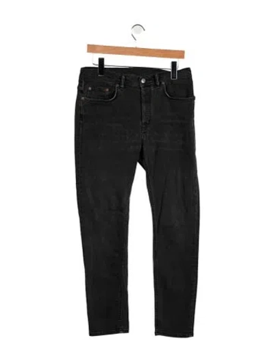Pre-owned Acne Studios Straight-leg Jeans In Black