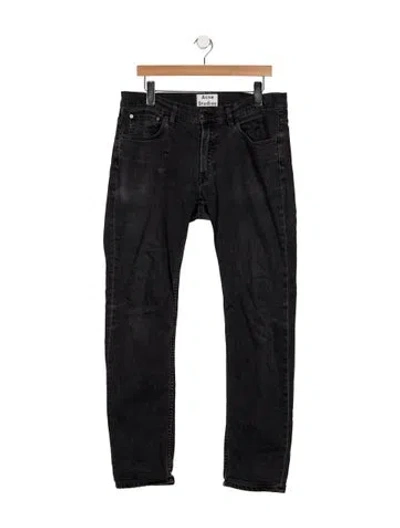 Pre-owned Acne Studios Straight-leg Jeans In Black