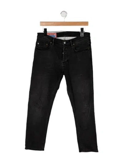 Pre-owned Acne Studios Straight-leg Jeans In Black