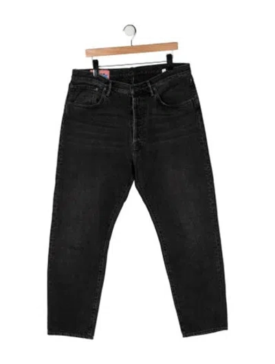 Pre-owned Acne Studios Straight-leg Jeans In Black