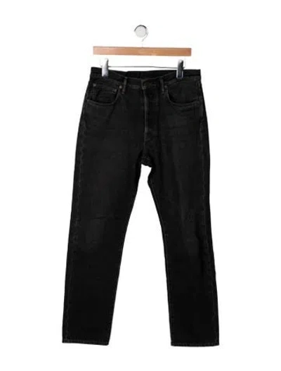 Pre-owned Acne Studios Straight-leg Jeans In Black