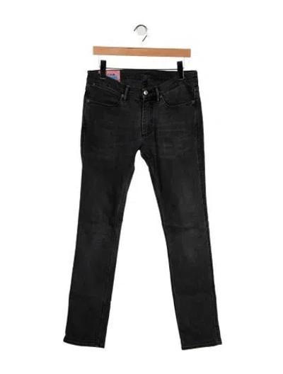 Pre-owned Acne Studios Straight-leg Jeans In Black