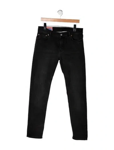 Pre-owned Acne Studios Straight-leg Jeans In Black