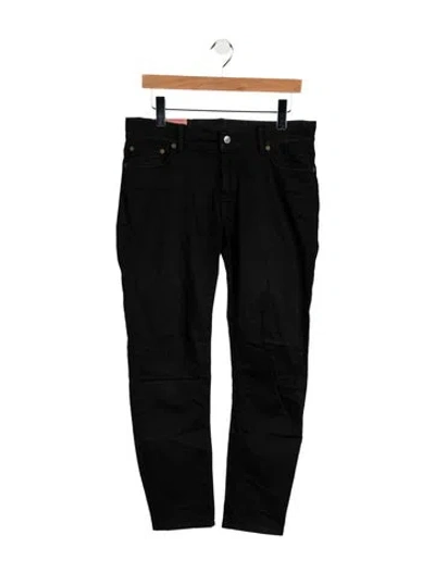 Pre-owned Acne Studios Straight-leg Jeans In Black