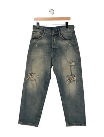 Pre-owned Acne Studios Straight-leg Jeans In Blue