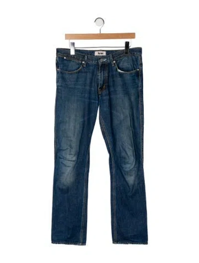 Pre-owned Acne Studios Straight-leg Jeans In Blue