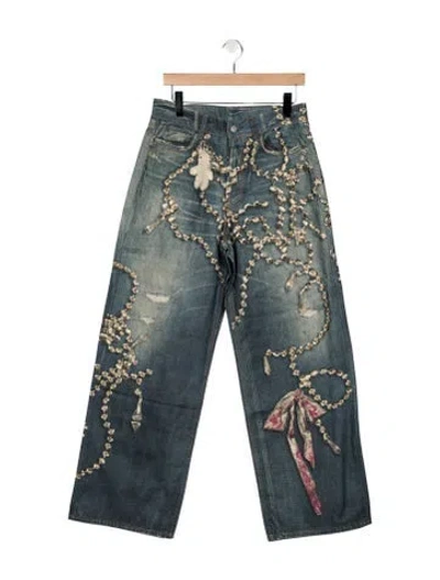Pre-owned Acne Studios Straight-leg Jeans In Blue