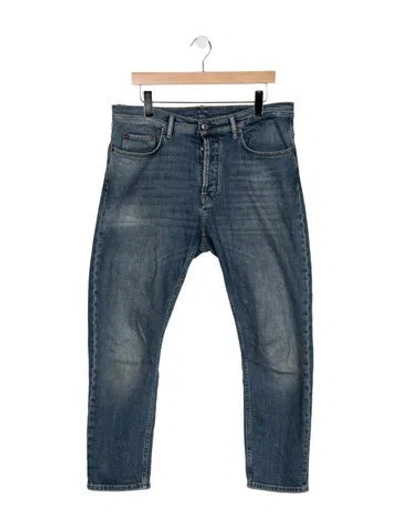 Pre-owned Acne Studios Straight-leg Jeans In Blue