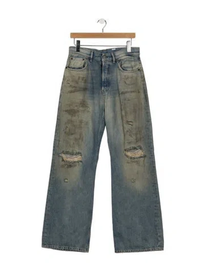 Pre-owned Acne Studios Straight-leg Jeans In Blue