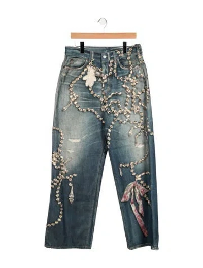 Pre-owned Acne Studios Straight-leg Jeans In Blue