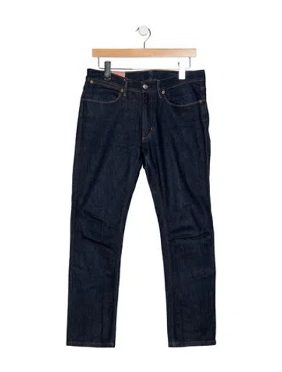 Pre-owned Acne Studios Straight-leg Jeans In Blue
