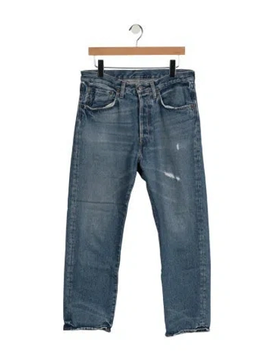 Pre-owned Acne Studios Straight-leg Jeans In Blue