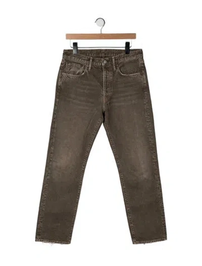 Pre-owned Acne Studios Straight-leg Jeans In Brown