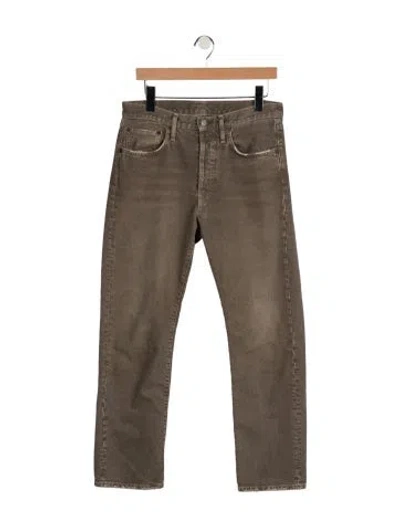 Pre-owned Acne Studios Straight-leg Jeans In Brown
