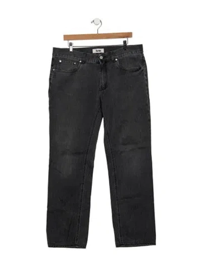 Pre-owned Acne Studios Straight-leg Jeans In Gray