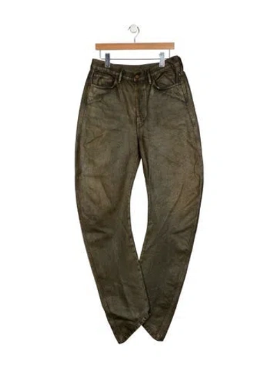 Pre-owned Acne Studios Straight-leg Jeans In Green