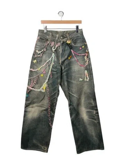 Pre-owned Acne Studios Straight-leg Jeans In Green
