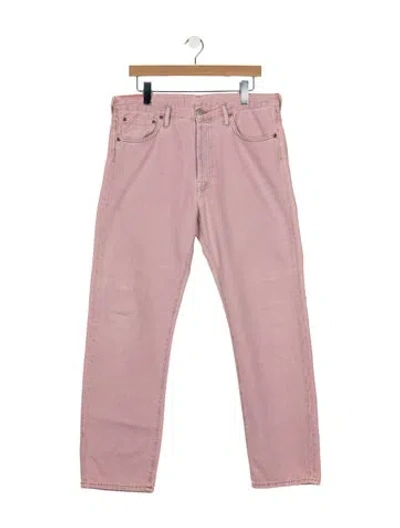 Pre-owned Acne Studios Straight-leg Jeans In Pink