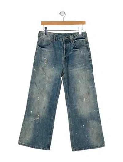 Pre-owned Acne Studios Straight-leg Jeans W/ Tags In Blue