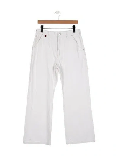 Pre-owned Acne Studios Straight-leg Jeans In White