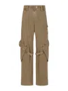 Acne Studios Strap-detailed Cargo Trousers In Brown