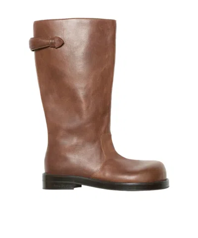 ACNE STUDIOS STRAP LEATHER BOOT