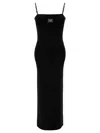 Acne Studios Strap Logo Dress In Black