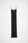 Acne Studios Strap Logo Dress In Black