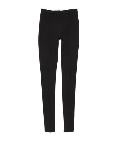Acne Studios Stretch Wool Trousers In Black