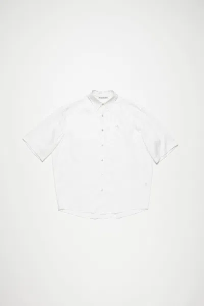 Acne Studios Stripe Button-up Shirt In White